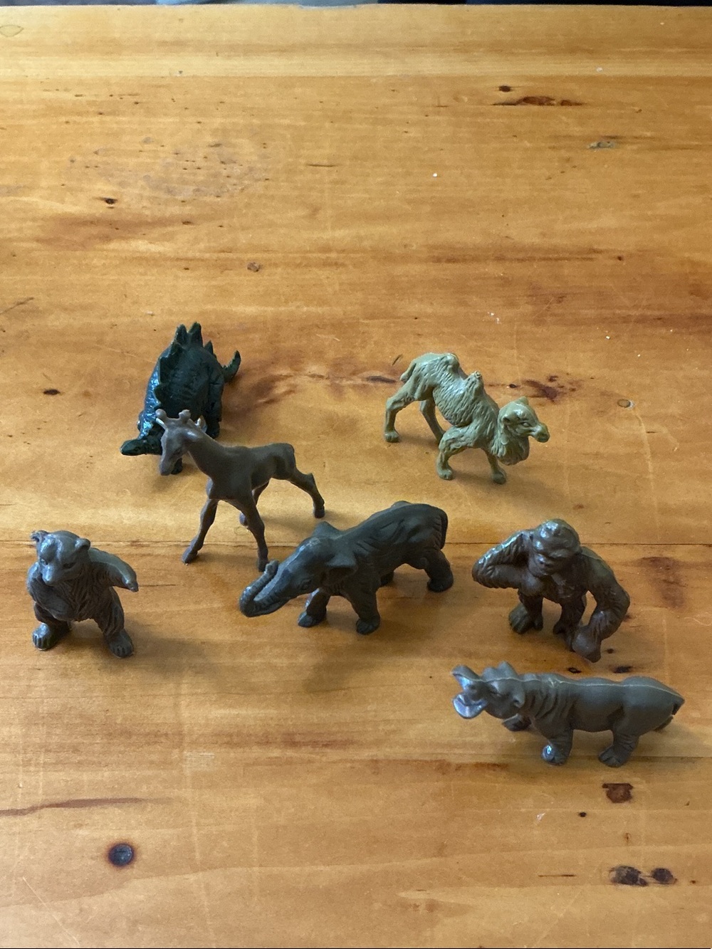 Vintage Miniature Toy Animals x 7 1950s - 70s